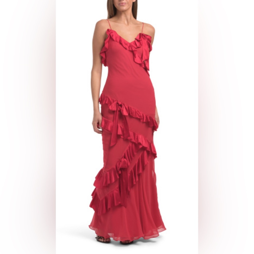 LoveShackFancy Red Ruffle Dress - Picture 13 of 13